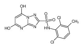 134892-30-1 structure, C12H9Cl2N5O4S