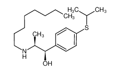 2-(octylamino)-1-(4-propan-2-ylsulfanylphenyl)propan-1-ol 54063-56-8