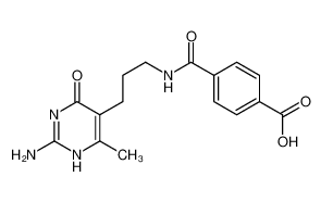4-[3-(2-amino-6-methyl-4-oxo-1H-pyrimidin-5-yl)propylcarbamoyl]benzoic acid