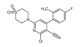 873443-71-1 structure, C17H15ClFN3O2S