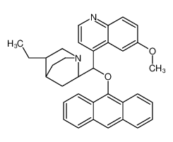 4-[(R)-[(2S,4S,5R)-5-ethyl-1-azabicyclo[2.2.2]octan-2-yl]-phenanthren-9-yloxymethyl]-6-methoxyquinoline 135096-78-5