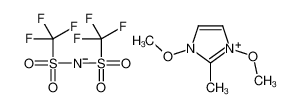 bis(trifluoromethylsulfonyl)azanide,1,3-dimethoxy-2-methylimidazol-1-ium 1017254-63-5