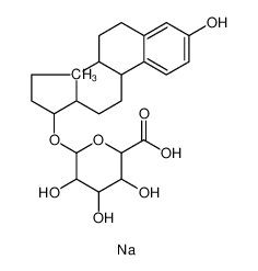 15087-02-2 spectrum, sodium,3,4,5-trihydroxy-6-[(3-hydroxy-13-methyl-6,7,8,9,11,12,14,15,16,17-decahydrocyclopenta[a]phenanthren-17-yl)oxy]oxane-2-carboxylic acid