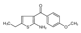 (2-amino-5-ethylthiophen-3-yl)-(4-methoxyphenyl)methanone 153195-01-8