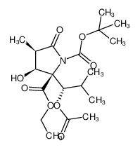 878011-80-4 1-tert-butyl 2-ethyl (2S,3S,4R)-2-[(1S)-1-(acetyloxy)-2-methylpropyl]-3-hydroxy-4-methyl-5-oxopyrrolidine-1,2-dicarboxylate