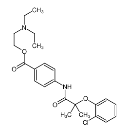 2-(diethylamino)ethyl 4-[[2-(2-chlorophenoxy)-2-methylpropanoyl]amino]benzoate