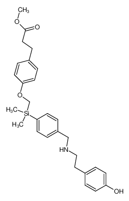 195454-07-0 methyl 3-(4-(((4-(((4-hydroxyphenethyl)amino)methyl)phenyl)dimethylsilyl)methoxy)phenyl)propanoate