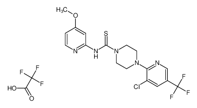 1542213-67-1 structure, C19H18ClF6N5O3S