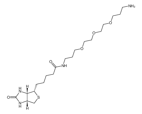 N-(13-amino-4,7,10-trioxatridecanyl)-D-biotinamide