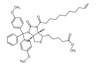 1340498-90-9 methyl 5-((3aS,4S,6aR)-1-(bis(4-methoxyphenyl)(phenyl)methyl)-2-oxo-3-(undec-10-enoyl)hexahydro-1H-thieno[3,4-d]imidazol-4-yl)pentanoate