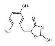 (5E)-5-(2,5-二甲基亚苄基)-2-疏基-1,3-噻唑-4(5H)-酮