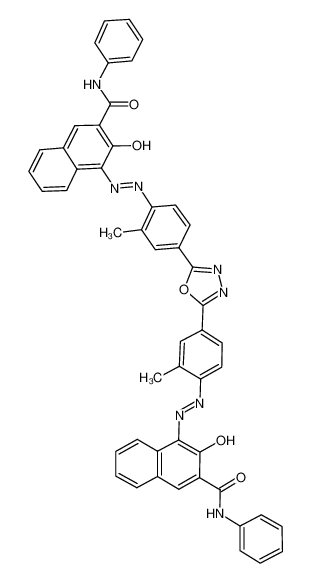 4,4'-[1,3,4-OXADIAZOLE-2,5-DIYL]-BIS[(2-METHYL-4,1-PHENYLENE)AZO] BIS[3-HYDROXY]-N-PHENYL-2-NAPHTHALENECARBOXAMIDE 73212-59-6