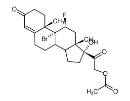 3800-41-7 spectrum, 21-Acetoxy-9α-bromo-11β-fluoro-17α-hydroxy-4-pregnene-3,20-dione