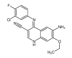 6-amino-4-(3-chloro-4-fluoroanilino)-7-ethoxyquinoline-3-carbonitrile 361162-95-0