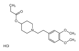 [1-[2-(3,4-dimethoxyphenyl)ethyl]piperidin-4-yl] propanoate,hydrochloride 134826-27-0