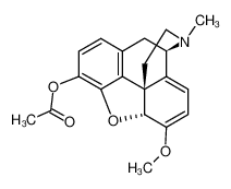 3-acetoxy-4,5α-epoxy-6-methoxy-17-methyl-morphina-6,8(14)-diene 57093-47-7