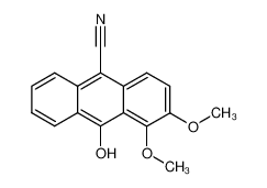 133101-21-0 spectrum, 10-hydroxy-3,4-dimethoxy-9-anthracenecarbonitrile