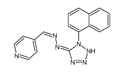 5799-65-5 1-naphthalen-1-yl-N-(pyridin-4-ylmethylideneamino)tetrazol-5-amine
