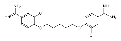 4-[5-(4-carbamimidoyl-2-chlorophenoxy)pentoxy]-3-chlorobenzenecarboximidamide 125880-75-3