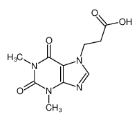 3-(1,3-dimethyl-2,6-dioxopurin-7-yl)propanoic acid 17781-08-7