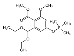 94930-51-5 methyl 2-formyl-4-(trimethylsiloxy)-6-methoxybenzoate diethyl acetal