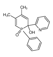 4,5-dimethyl-1-oxo-1-phenyl-2-pyridin-2-yl-1λ<sup>5</sup>-phosphinin-2-ol 82884-20-6