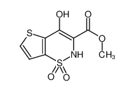 4-羟基-2H-噻吩并[2,3-e]-1,2-噻嗪-3-甲酸甲酯1,1-二氧化物