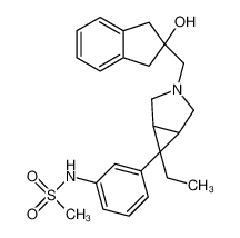 N-[3-[(1R,5S)-6-ethyl-3-[(2-hydroxy-1,3-dihydroinden-2-yl)methyl]-3-azabicyclo[3.1.0]hexan-6-yl]phenyl]methanesulfonamide 519052-02-9