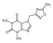 1,3-二甲基-7-[(5-甲基-1,2,4-恶二唑-3-基)甲基]-3,7-二氢-1H-嘌呤-2,6-二酮