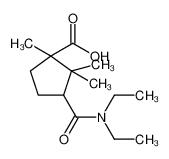 3-二乙基氨基甲酰-1,2,2-三甲基-环戊烷羧酸