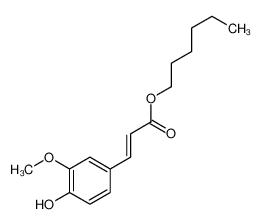 hexyl 3-(4-hydroxy-3-methoxyphenyl)prop-2-enoate 87024-35-9