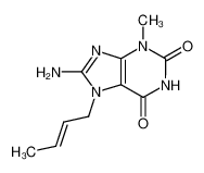 8-amino-7-but-2-enyl-3-methylpurine-2,6-dione 303973-87-7