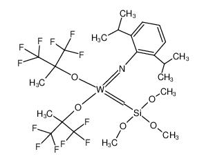 128971-38-0 structure, C24H33F12NO5SiW