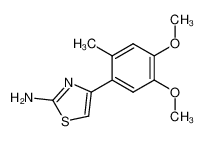4-(4,5-Dimethoxy-2-methyl-phenyl)-thiazol-2-ylamine 41213-87-0