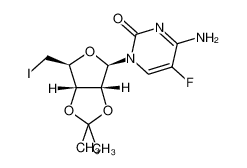 4-氨基-1-(5-脱氧-5-碘-2,3-O-异亚丙基呋喃戊糖基)-5-氟-2(1H)-嘧啶酮