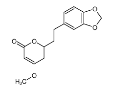 2-[2-(1,3-benzodioxol-5-yl)ethyl]-4-methoxy-2,3-dihydropyran-6-one 3155-57-5