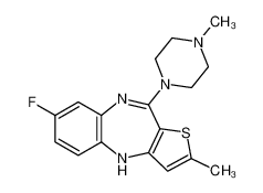 7-fluoro-2-methyl-4-(4-methylpiperazin-1-yl)-10H-thieno[3,2-b][1,5]benzodiazepine 74137-73-8