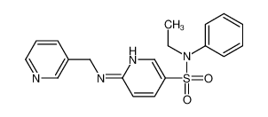 N-ethyl-N-phenyl-6-(pyridin-3-ylmethylamino)pyridine-3-sulfonamide