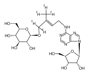 N6-(4,4-dideuterio-4-β-D-glucopyranosyloxy-3-trideuteriomethyl-but-2-enyl)-adenosine 69700-29-4