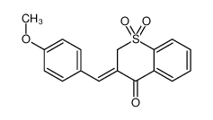 (3Z)-3-[(4-methoxyphenyl)methylidene]-1,1-dioxothiochromen-4-one 130689-13-3