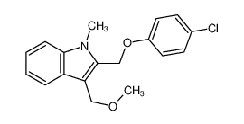 2-[(4-chlorophenoxy)methyl]-3-(methoxymethyl)-1-methylindole 54109-62-5