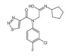 605638-07-1 structure, C16H16ClFN4O2S