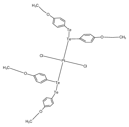 117075-32-8 structure, C32H38Cl2O4PtTe4