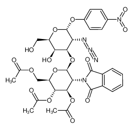 1316823-24-1 spectrum, p-nitrophenyl 3,4,6-tri-O-acetyl-2-deoxy-2-phthalimido-β-D-glucopyranosyl-(1->3)-2-azido-2-deoxy-α-D-galactopyranoside