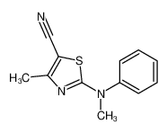 89563-43-9 4-methyl-2-(N-methylanilino)-1,3-thiazole-5-carbonitrile