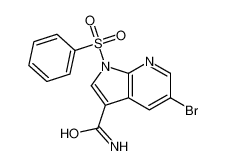 5-Bromo-1-(phenylsulfonyl)-1H-pyrrolo[2,3-b]pyridine-3-carboxamid e 1046793-69-4