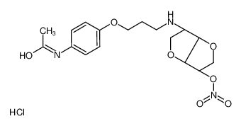 2-((3-(4-乙酰氨基苯氧基)丙基)氨基)-1,4:3,6-二去氢-2-脱氧-L-艾杜糖醇 5-硝酸酯盐酸盐水合物