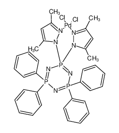 82579-78-0 structure, C34H36Cl2N7P3Pd