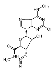 786665-79-0 (2S,3S,4R,5R)-3-Azido-5-(2-chloro-6-methylamino-purin-9-yl)-4-hydroxy-tetrahydro-furan-2-carboxylic acid methylamide