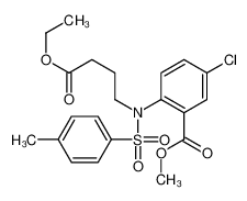 methyl 5-chloro-2-[(4-ethoxy-4-oxobutyl)-(4-methylphenyl)sulfonylamino]benzoate 247237-43-0